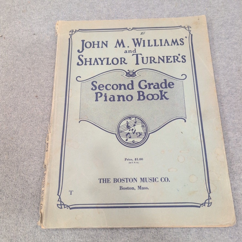 Vintage 1934 John M. Williams Shaylor Turner Second Grade Piano Book Sheet Music